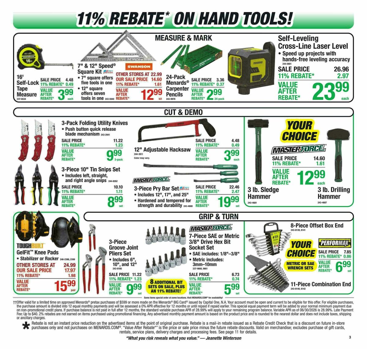 Menards Weekly Ad from July 29