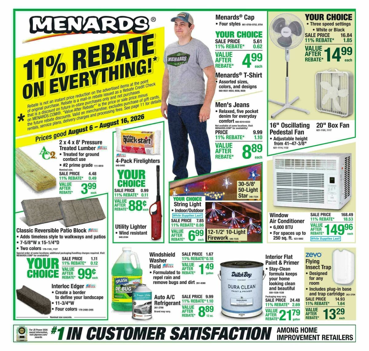 Menards Weekly Ad from August 5