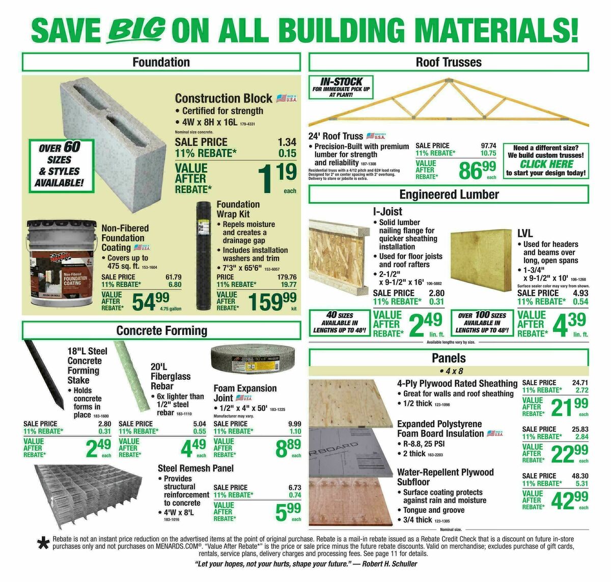 Menards Weekly Ad from August 5