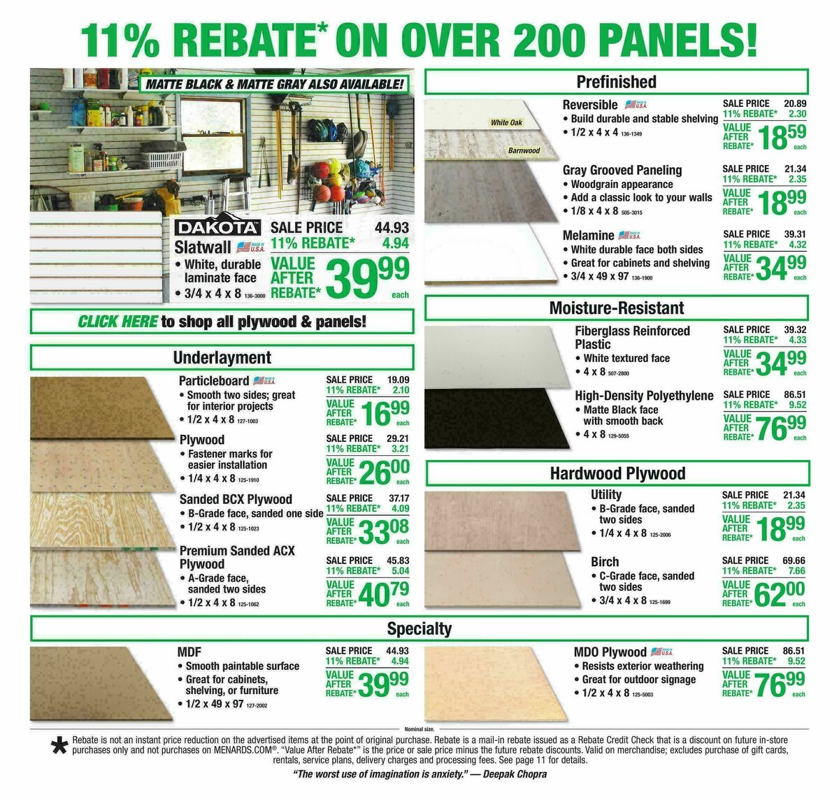 Menards Weekly Ad from August 5