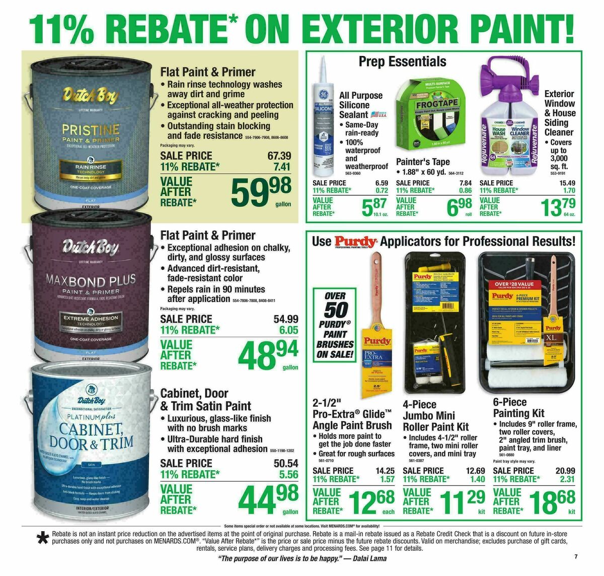 Menards Weekly Ad from August 5