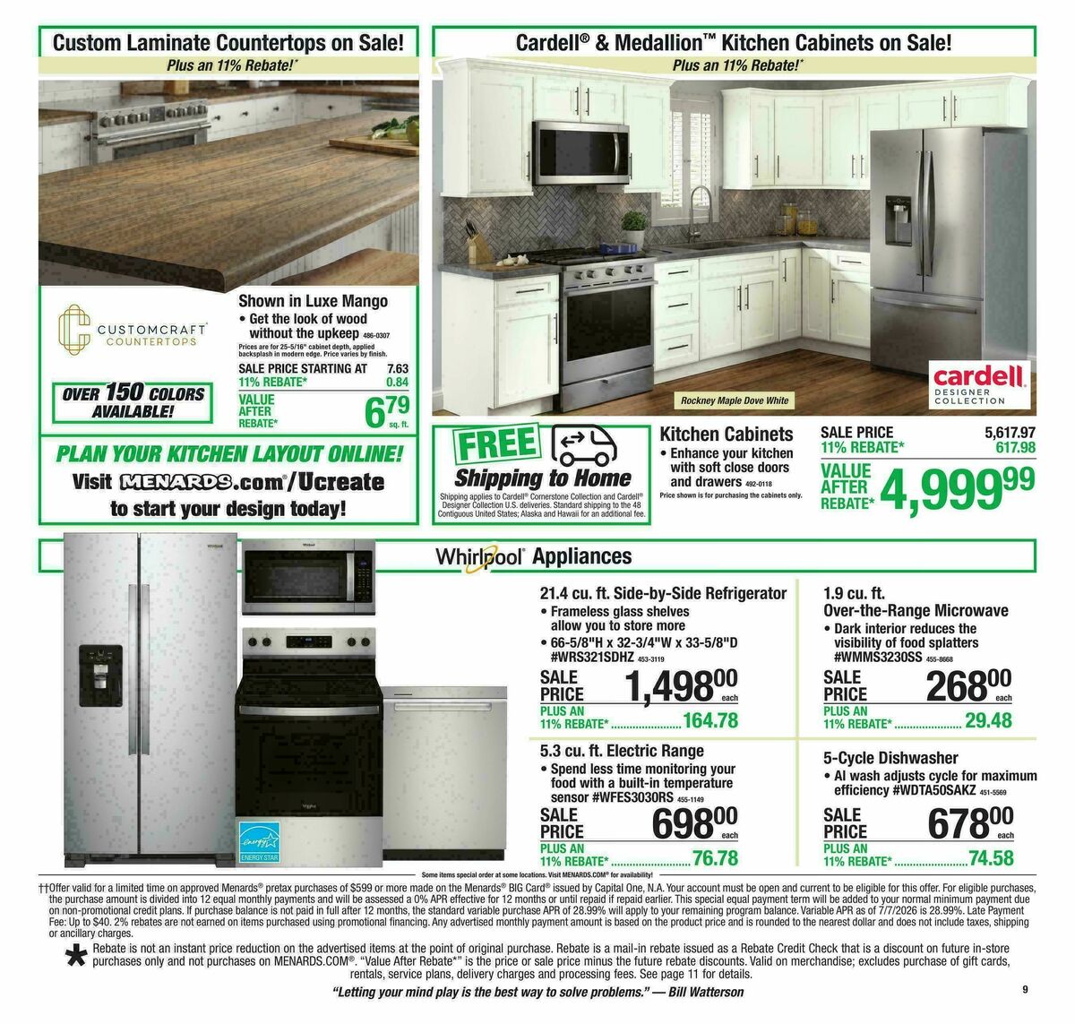 Menards Weekly Ad from August 5