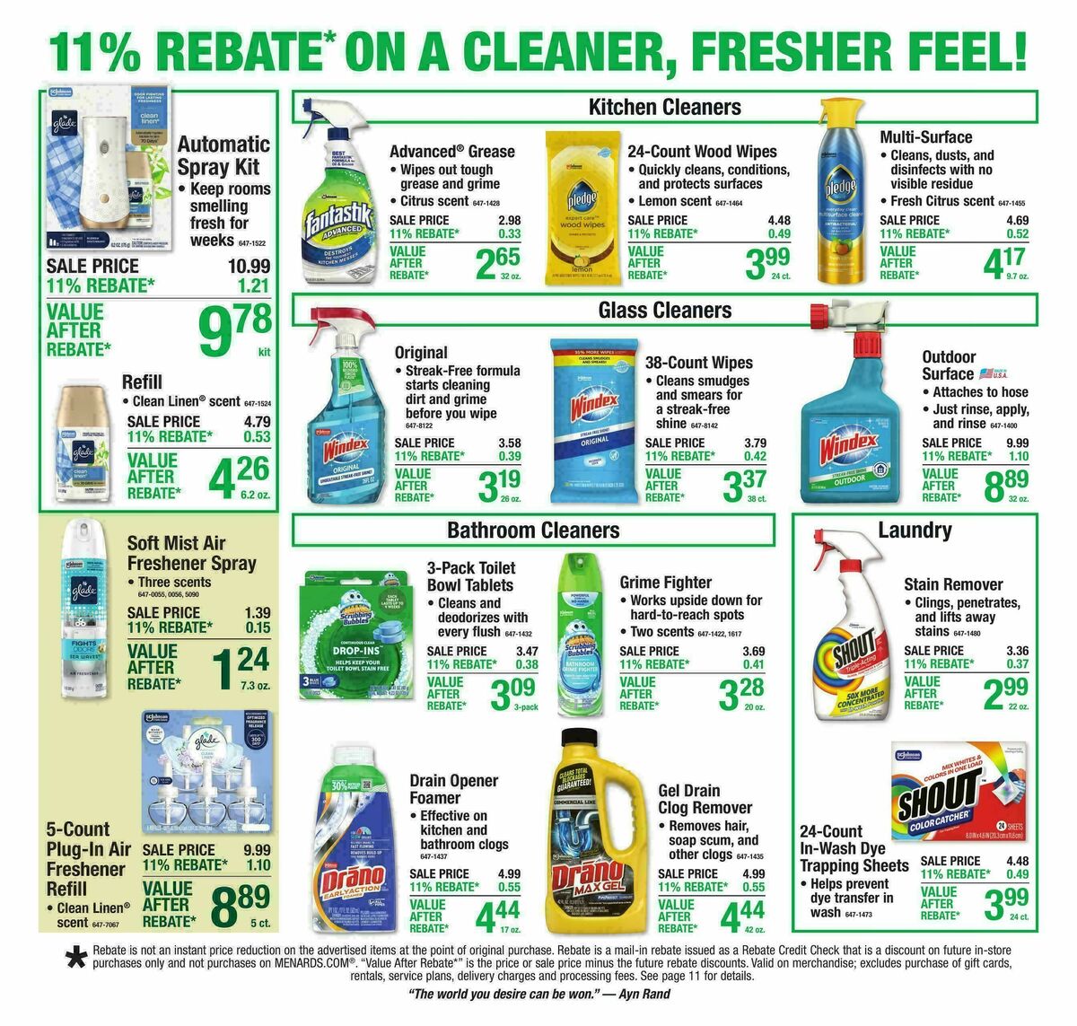 Menards Weekly Ad from August 5