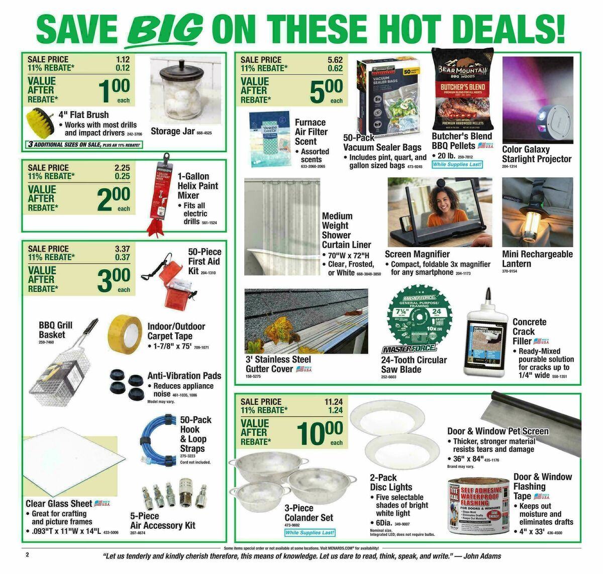 Menards Weekly Ad from August 5