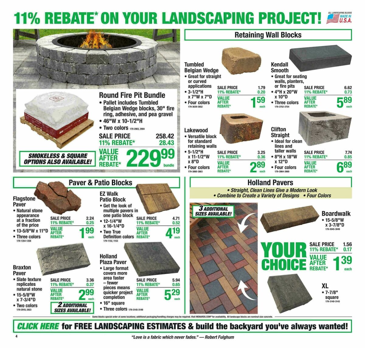 Menards Weekly Ad from August 5