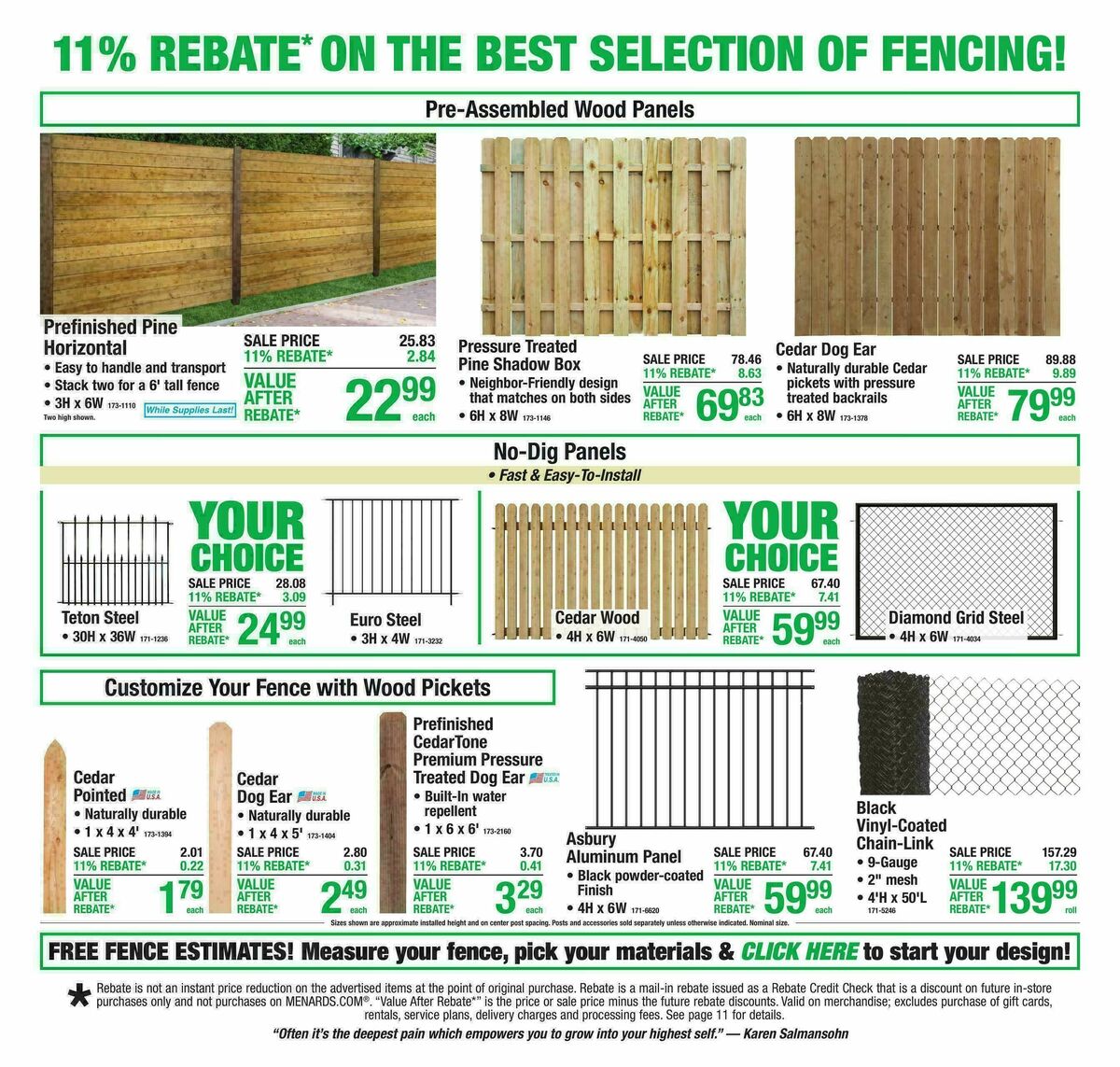 Menards Weekly Ad from August 5