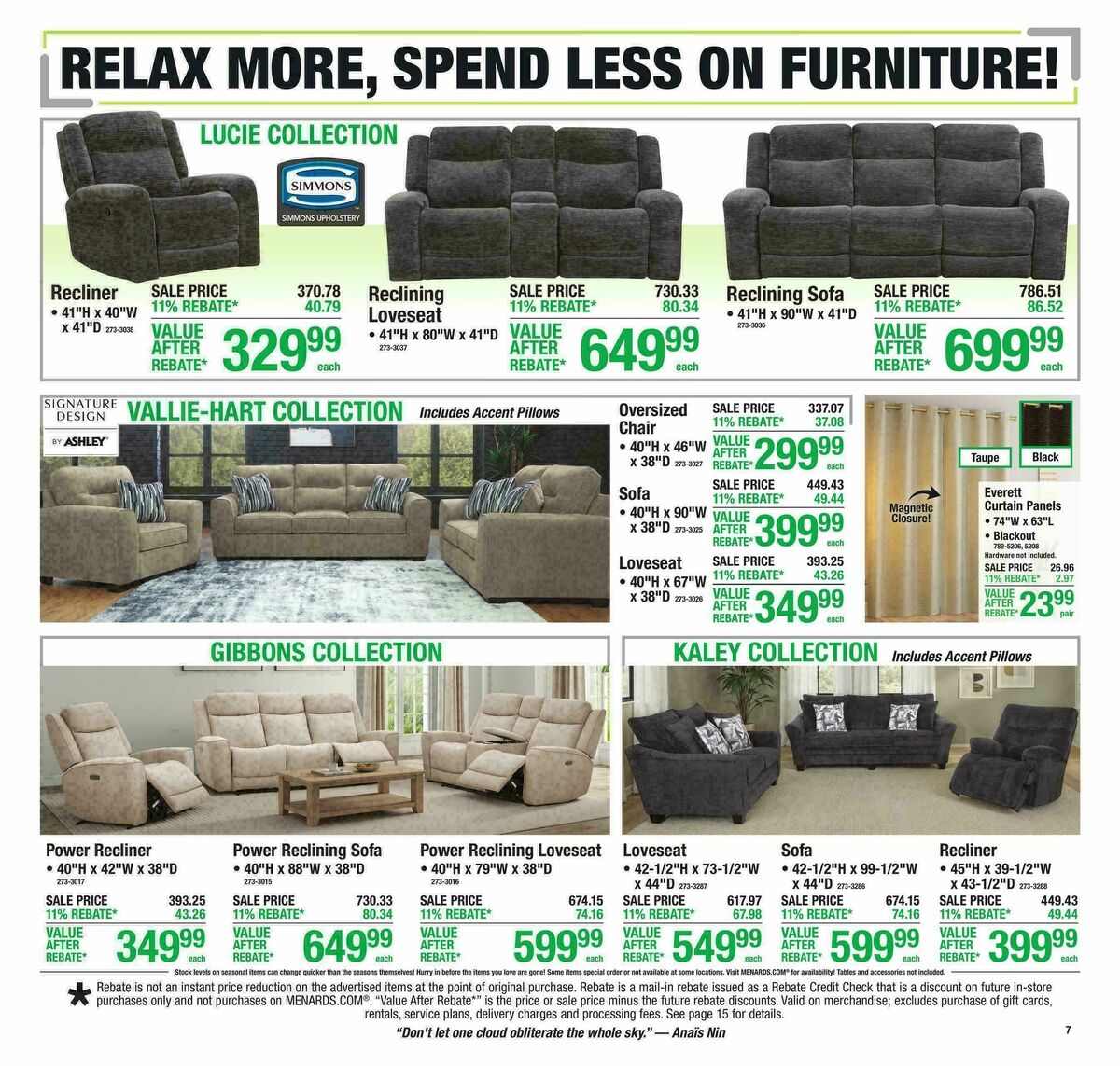 Menards Weekly Ad from August 12