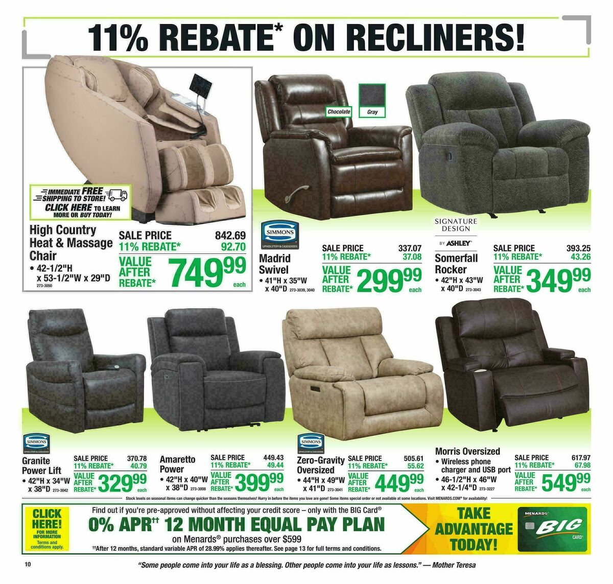Menards Weekly Ad from August 12