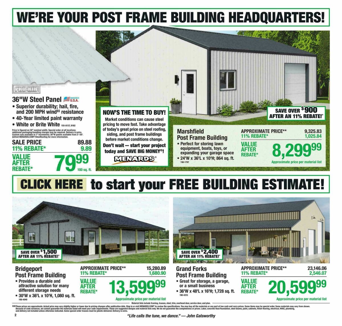 Menards Weekly Ad from August 12