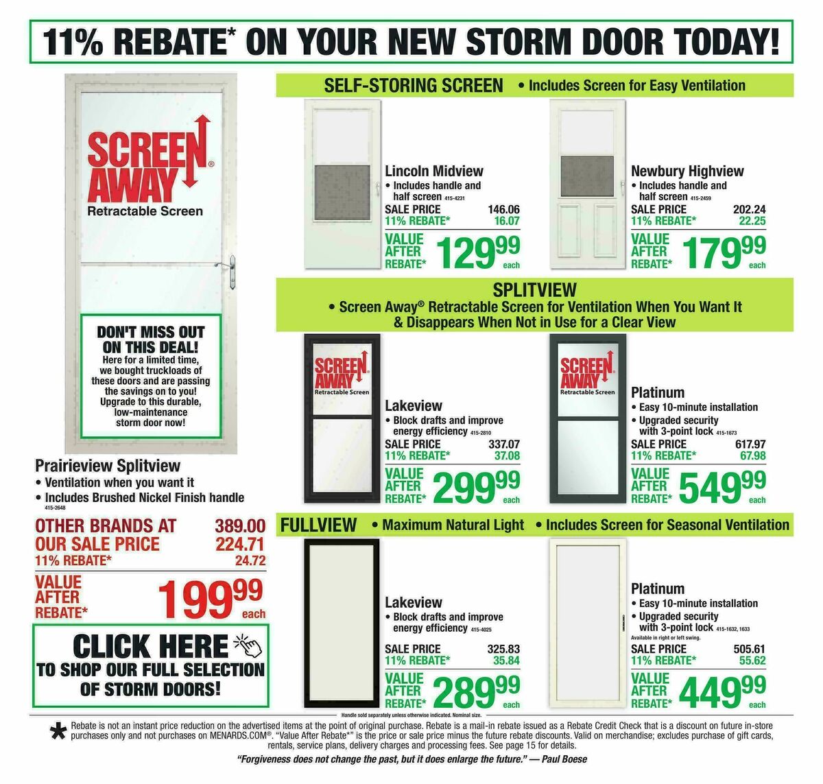 Menards Weekly Ad from August 12