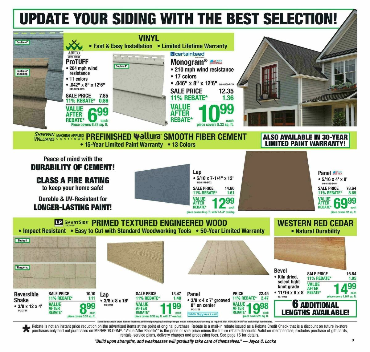Menards Weekly Ad from August 12