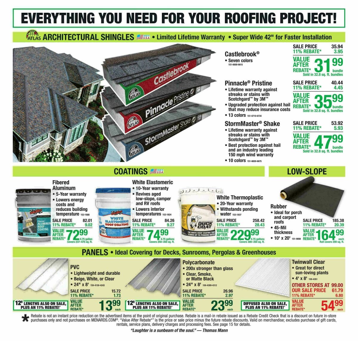 Menards Weekly Ad from August 12