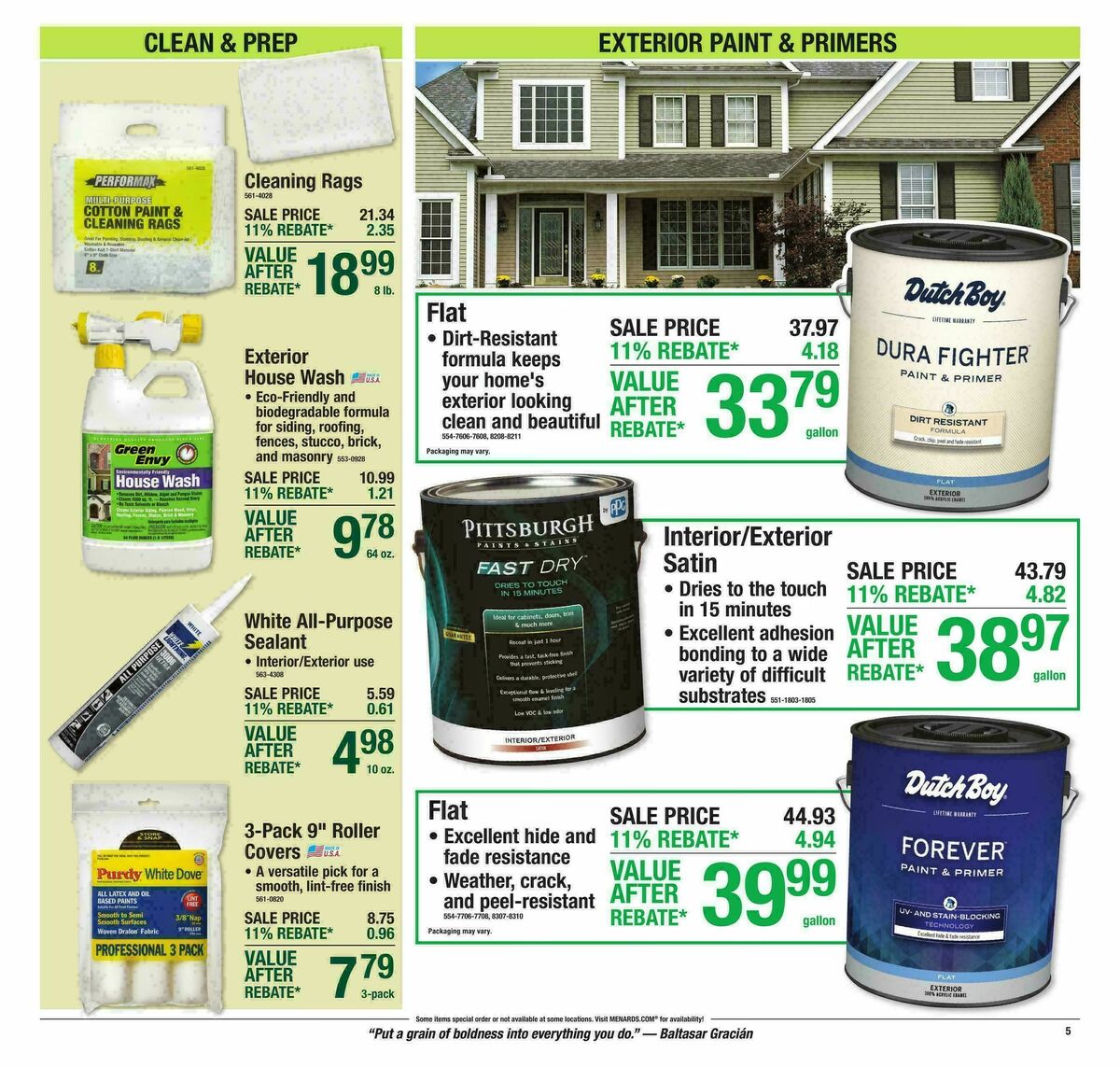 Menards Weekly Ad from August 12
