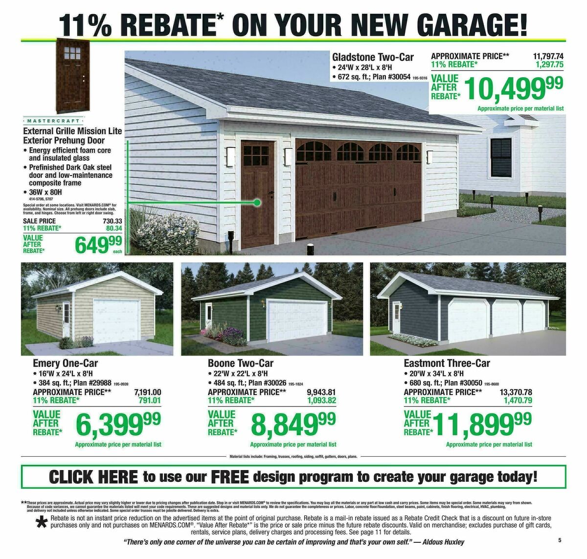Menards Weekly Ad from August 19