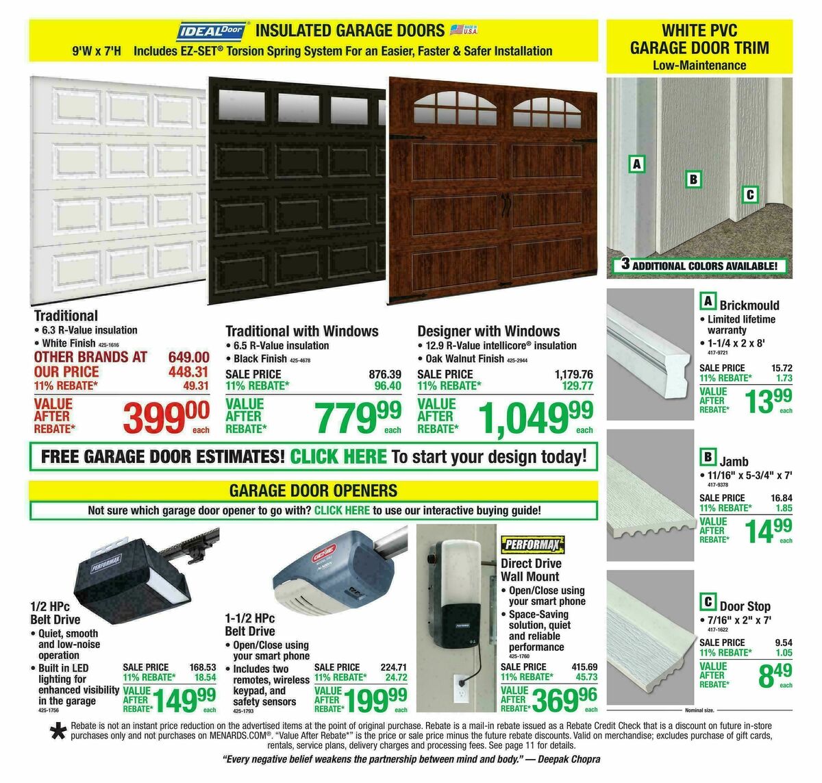Menards Weekly Ad from August 19