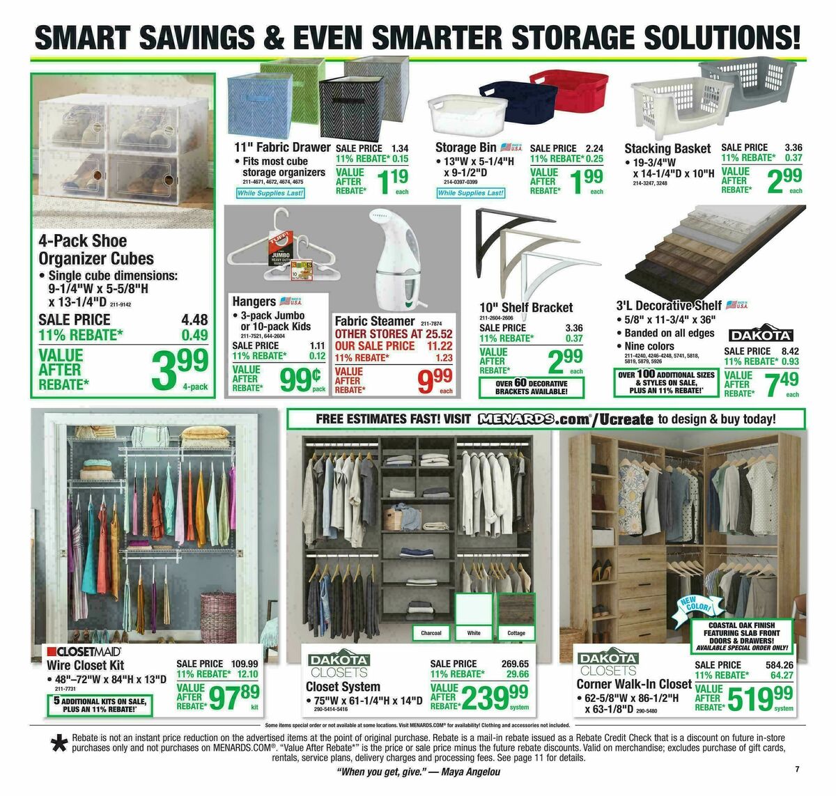 Menards Weekly Ad from August 19