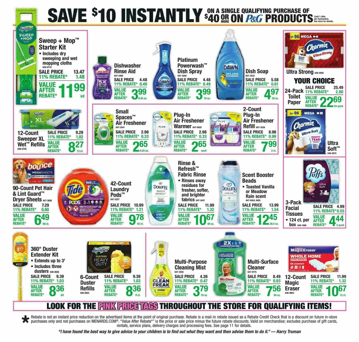 Menards Weekly Ad from August 19