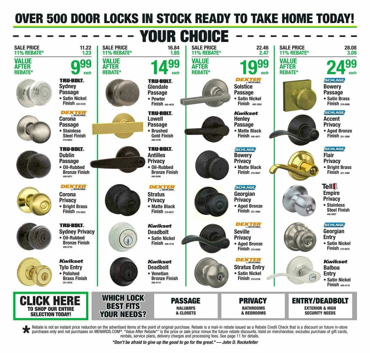 Menards Weekly Ad from August 19