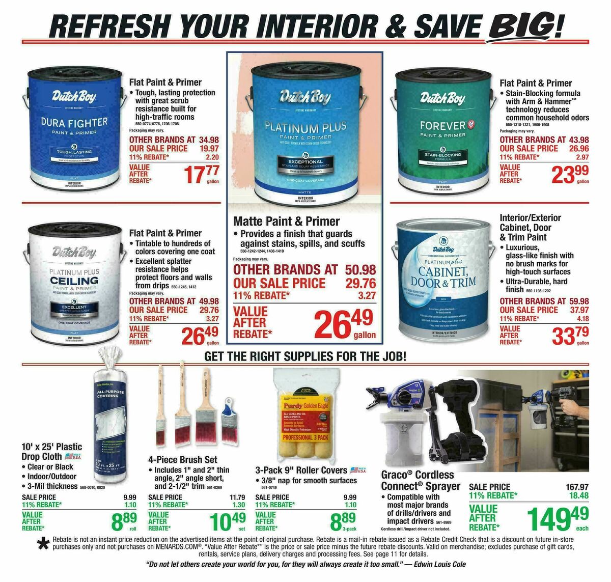 Menards Weekly Ad from August 26