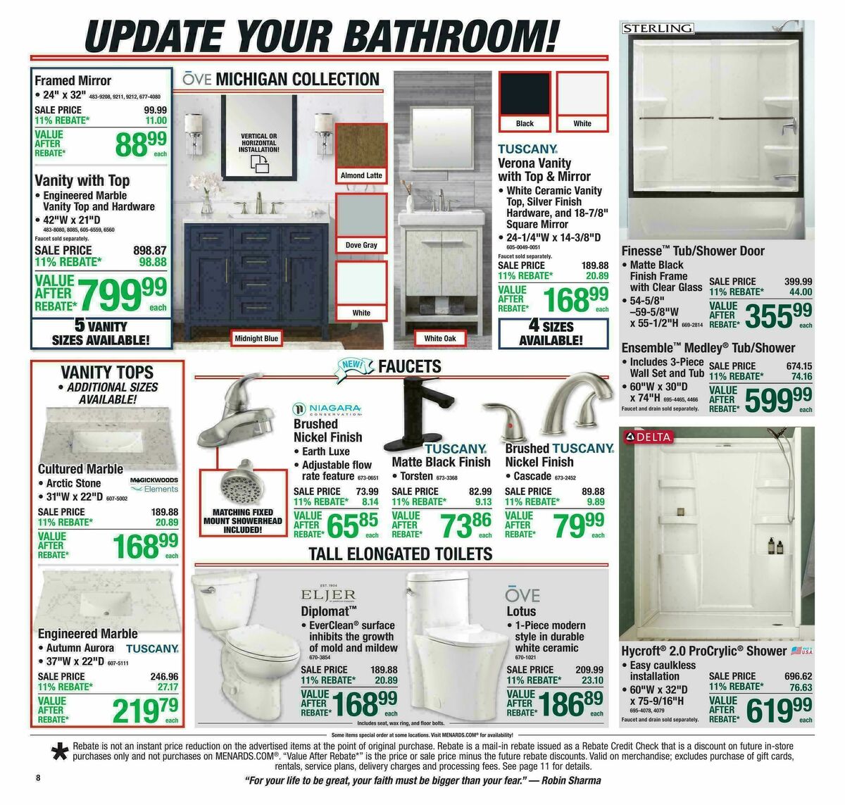 Menards Weekly Ad from August 26