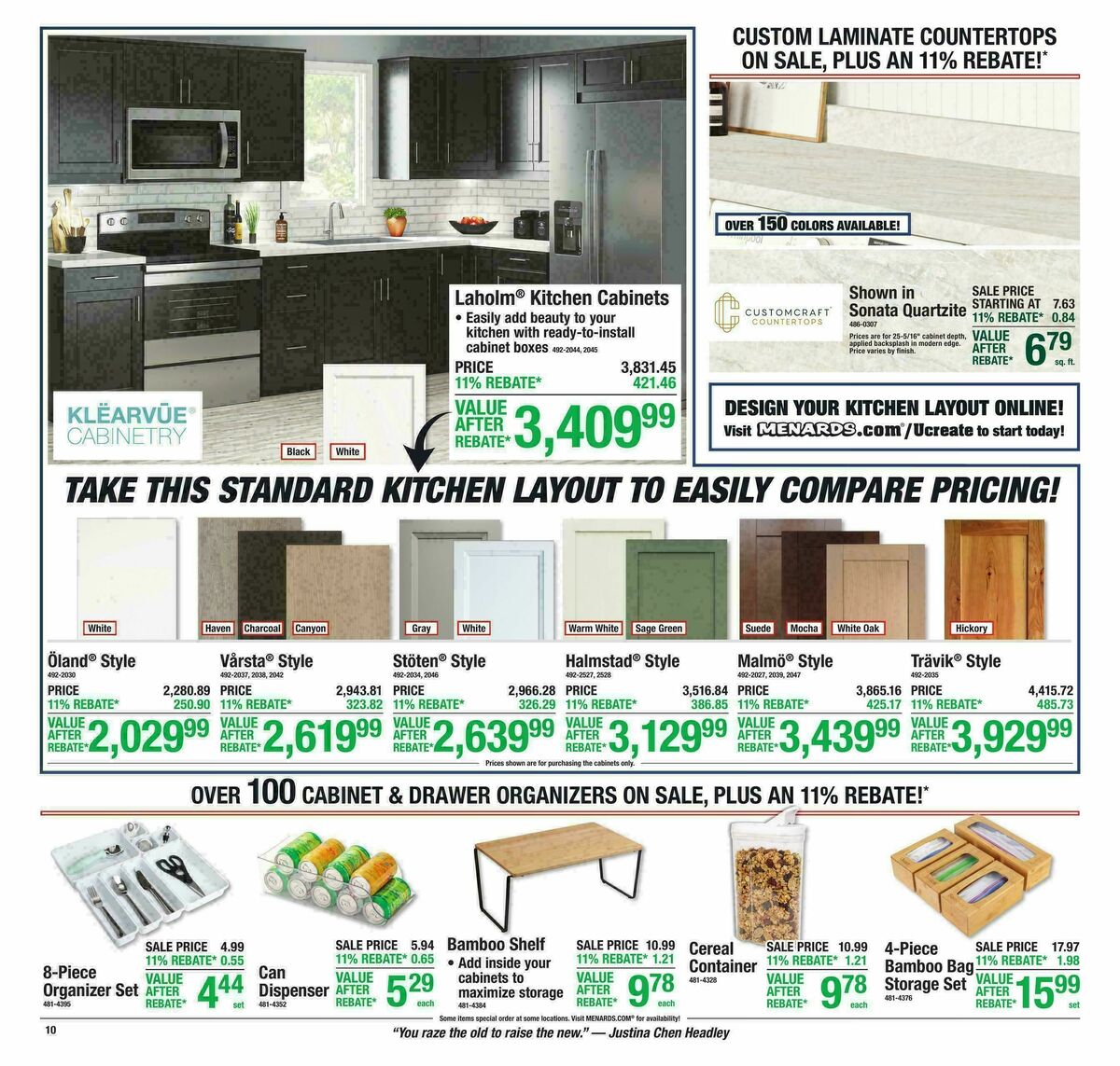 Menards Weekly Ad from August 26