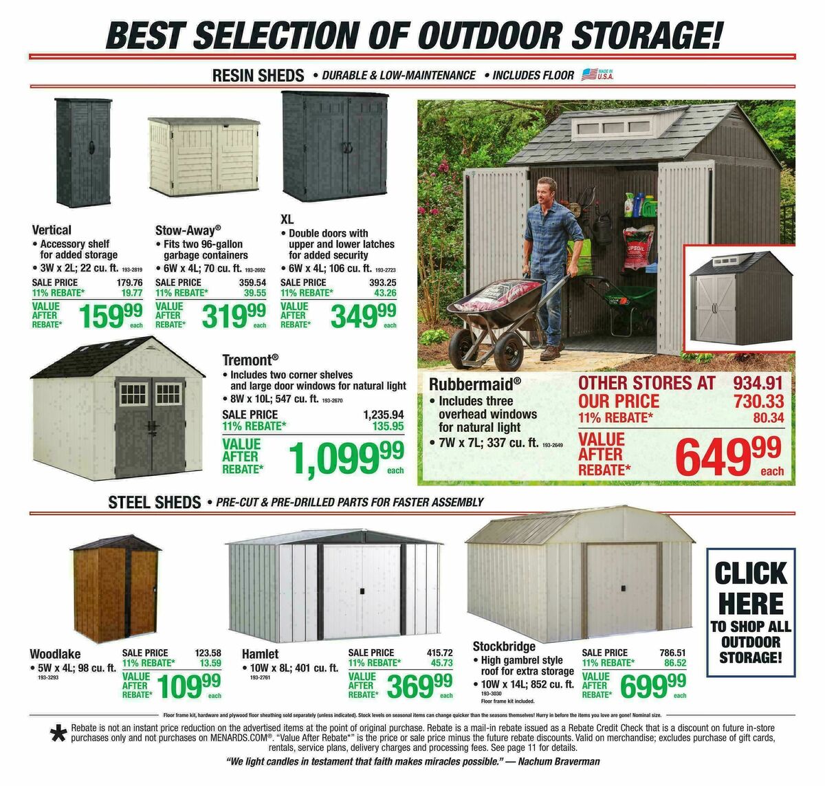 Menards Weekly Ad from August 26