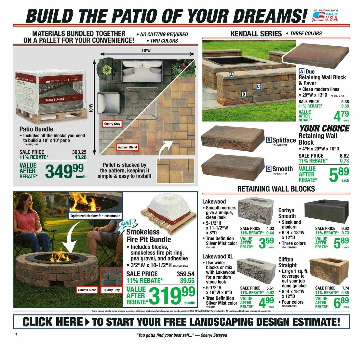 Menards Weekly Ad from August 26
