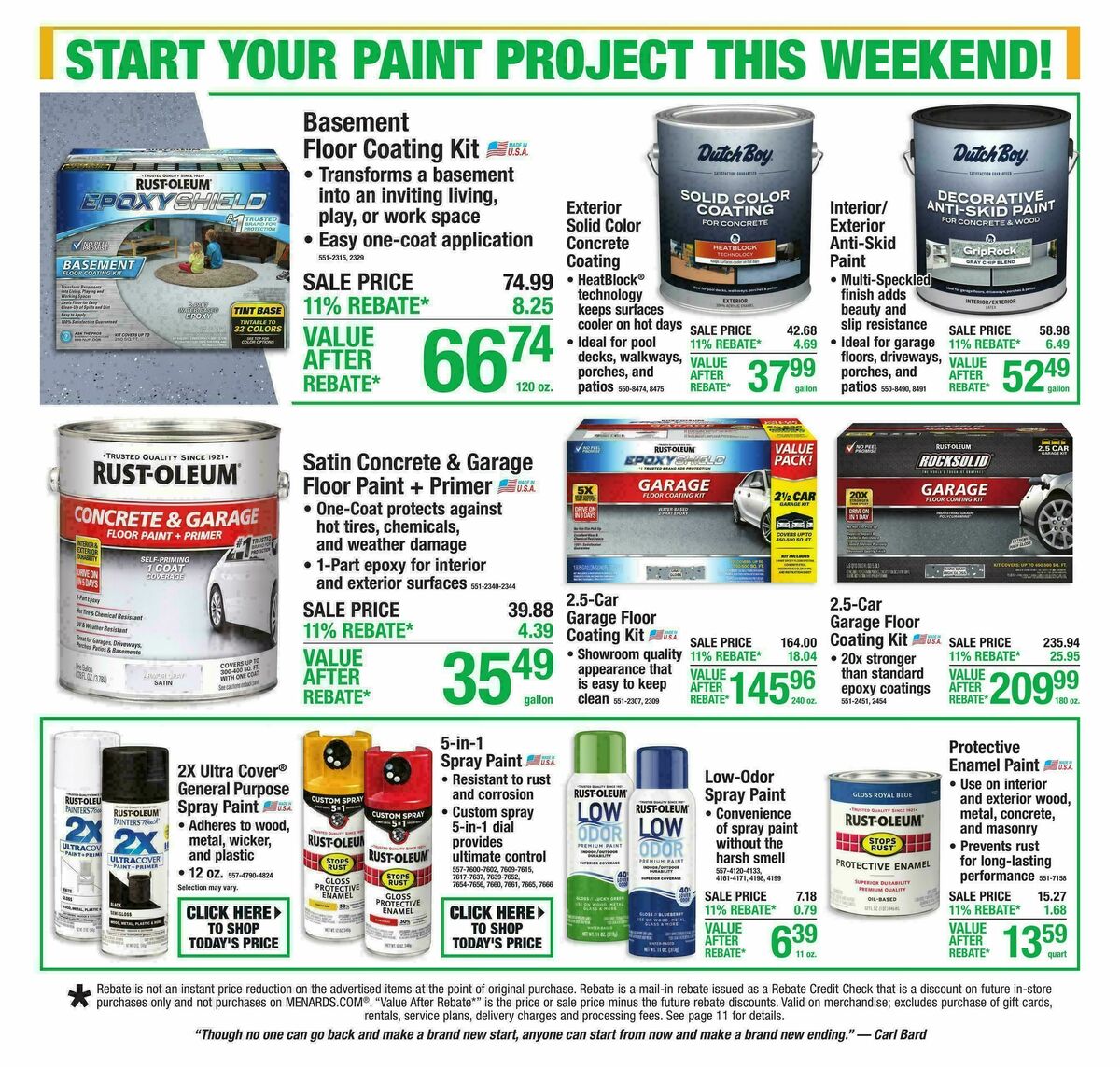 Menards Weekly Ad from September 2