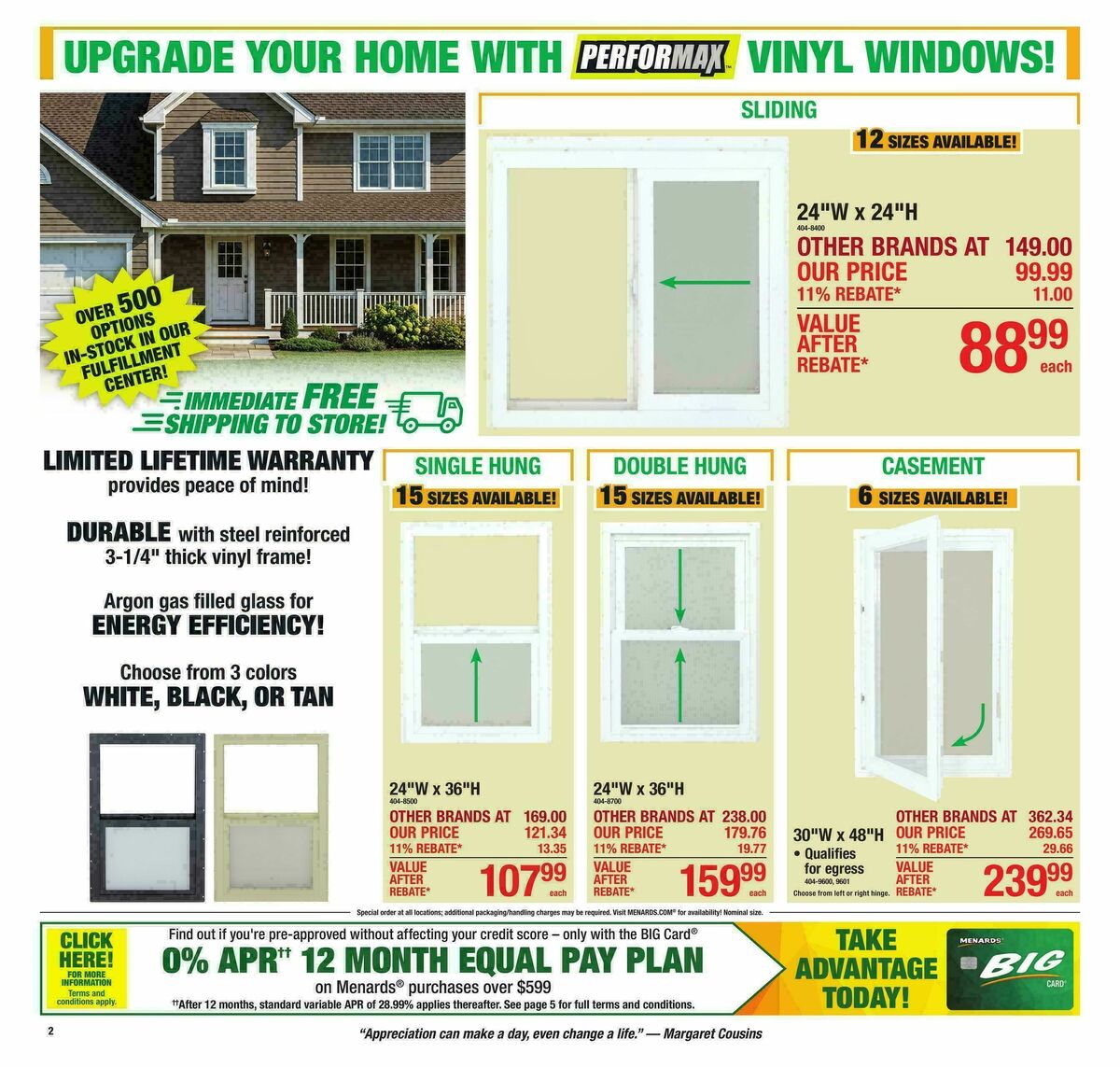 Menards Weekly Ad from September 2