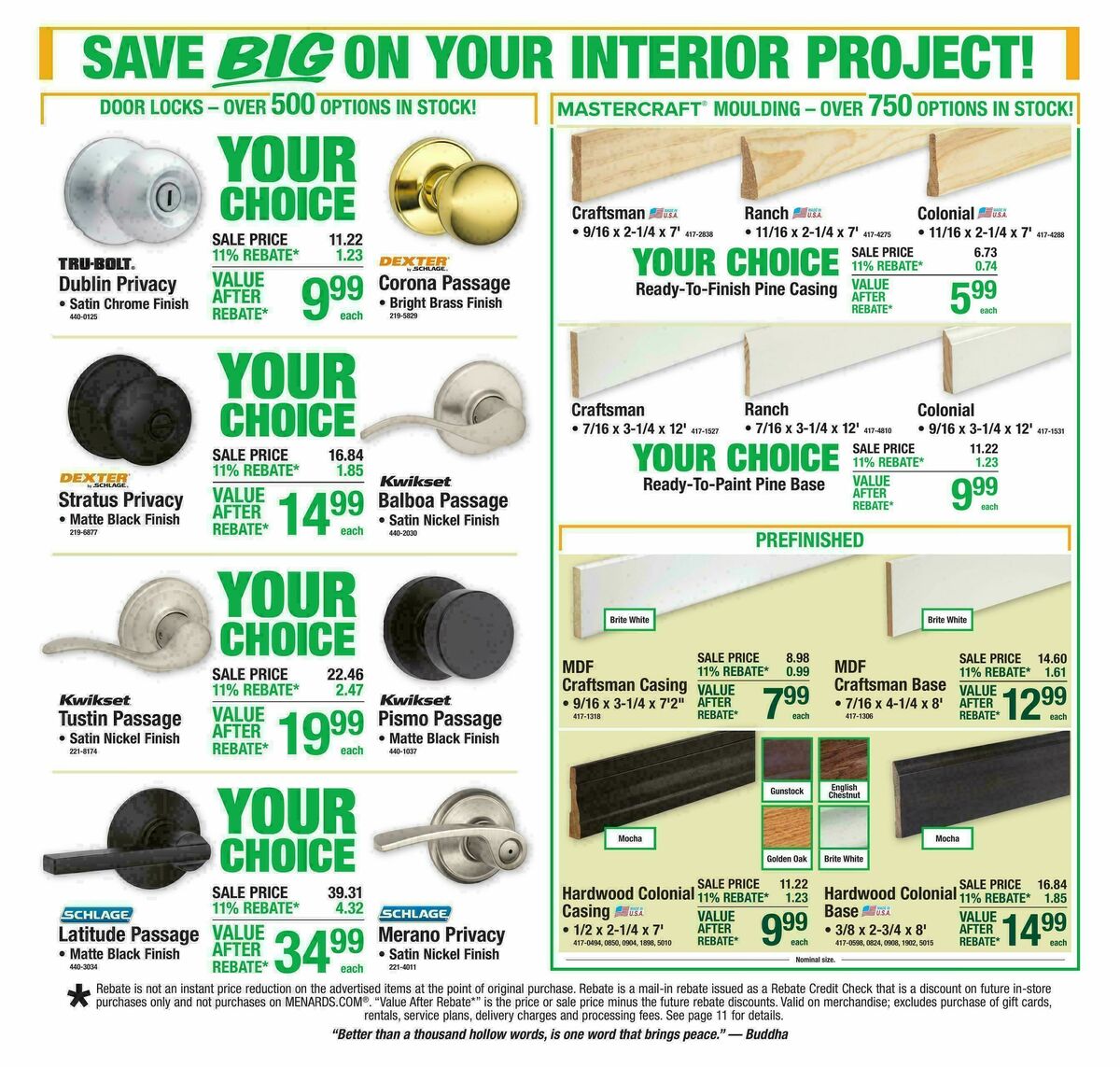 Menards Weekly Ad from September 2