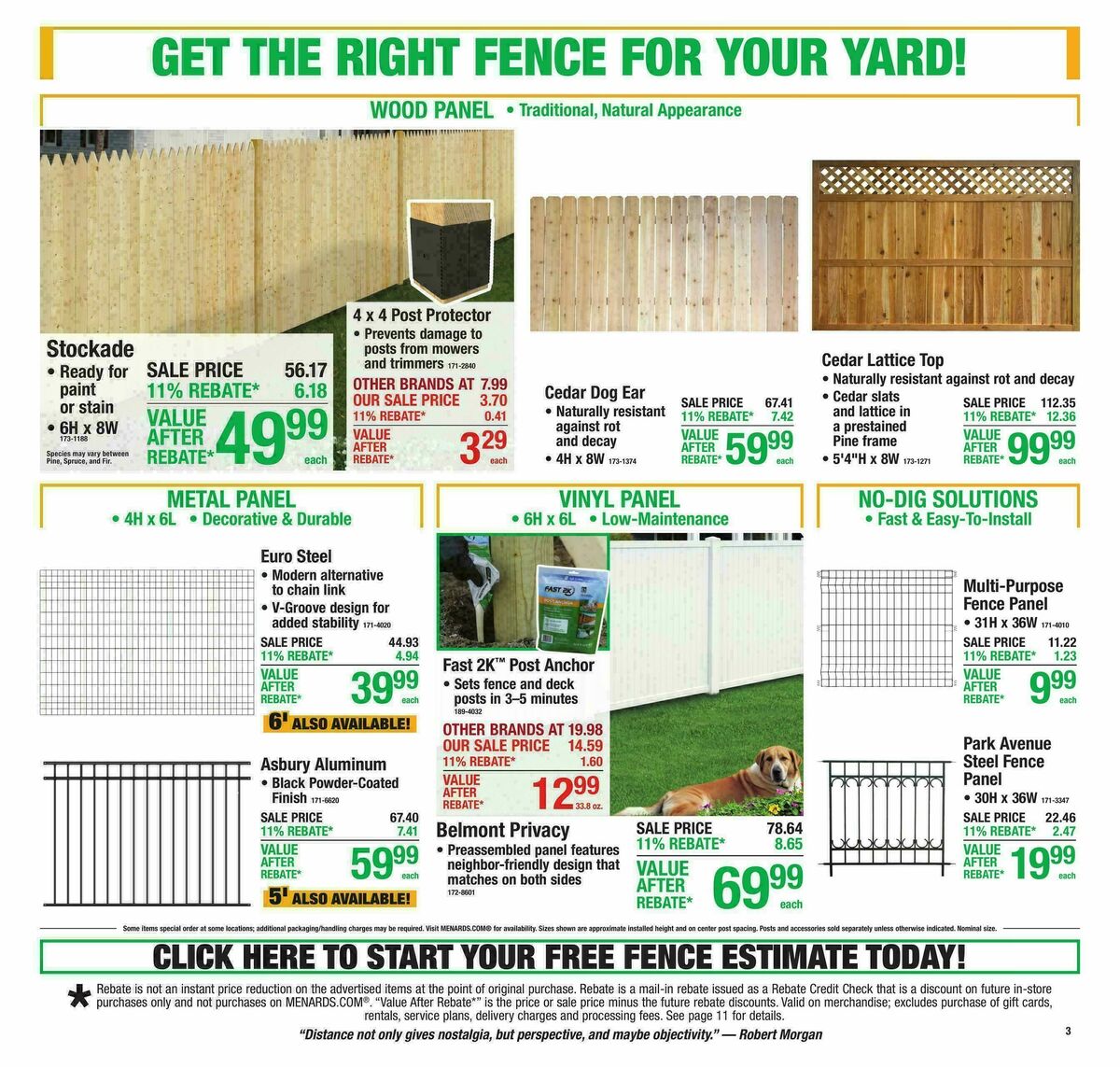 Menards Weekly Ad from September 2