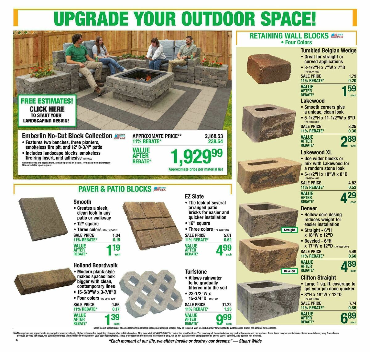 Menards Weekly Ad from September 2