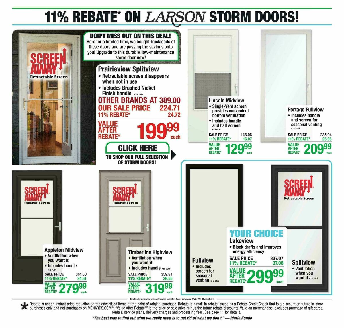 Menards Weekly Ad from September 9
