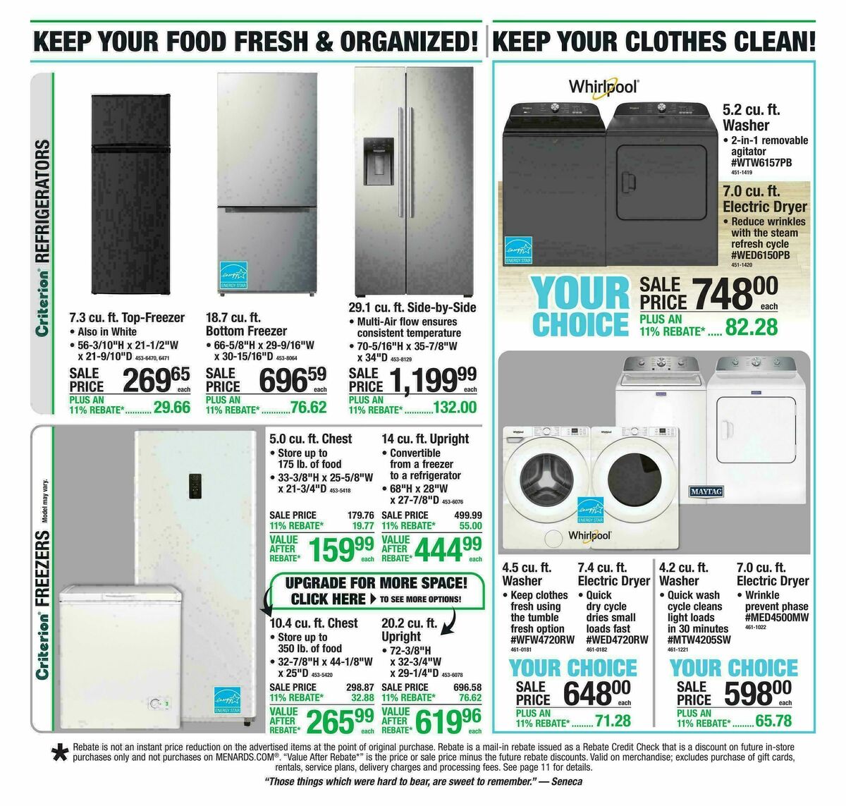 Menards Weekly Ad from September 9