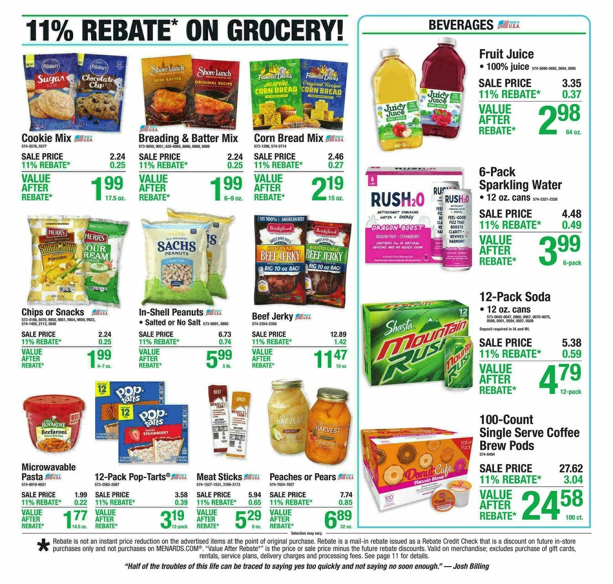 Menards Weekly Ad from September 9