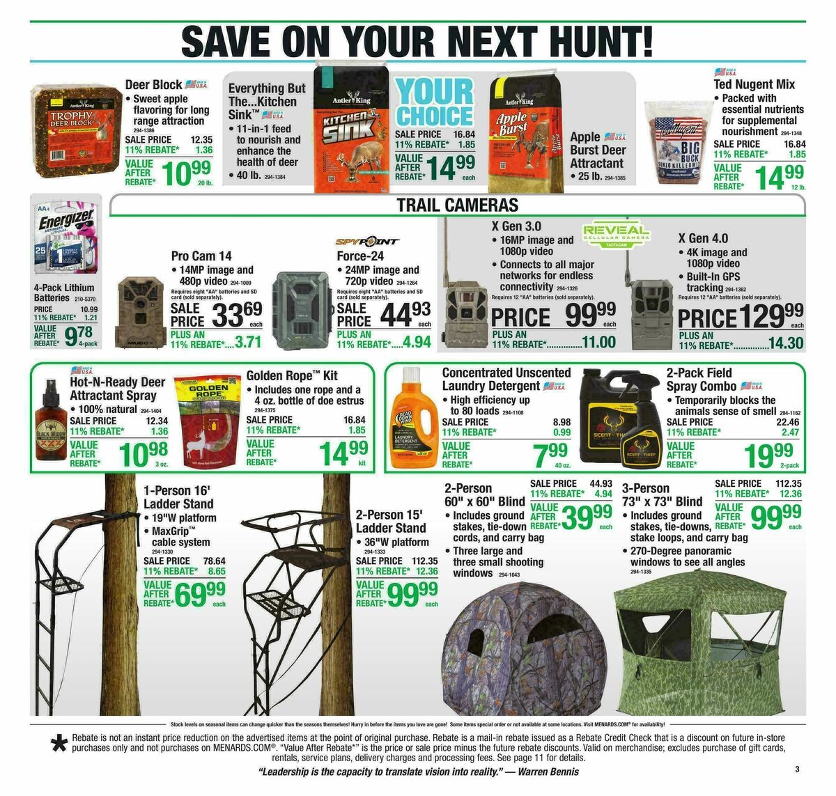 Menards Weekly Ad from September 9
