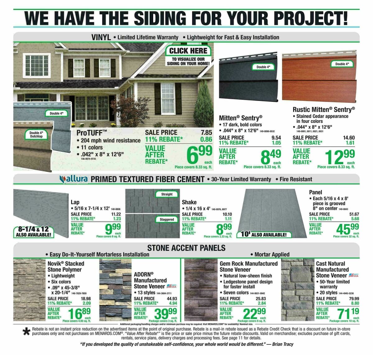 Menards Weekly Ad from September 9