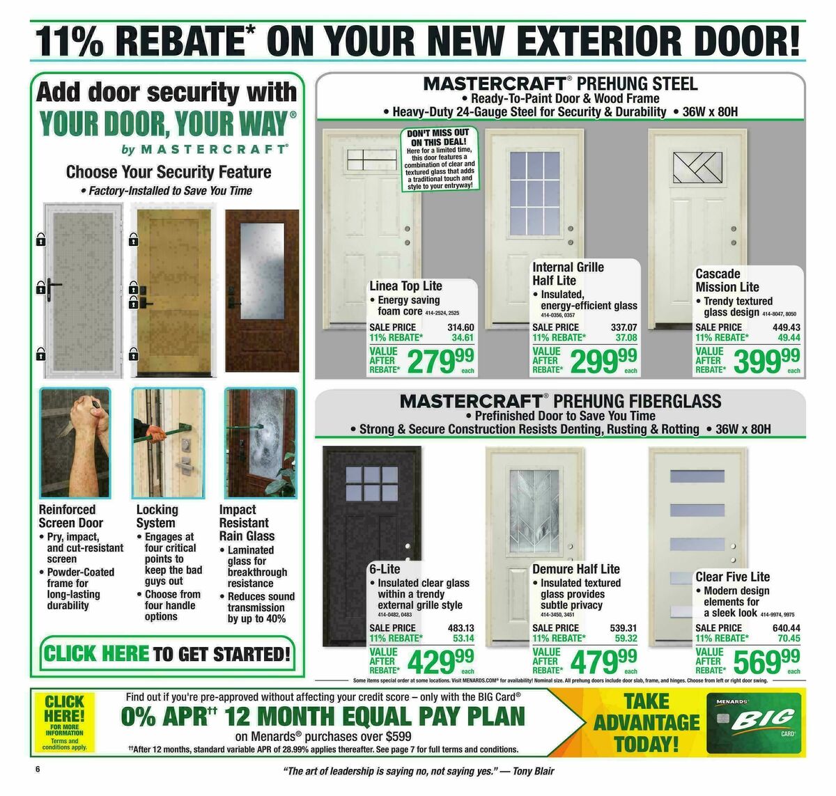 Menards Weekly Ad from September 9