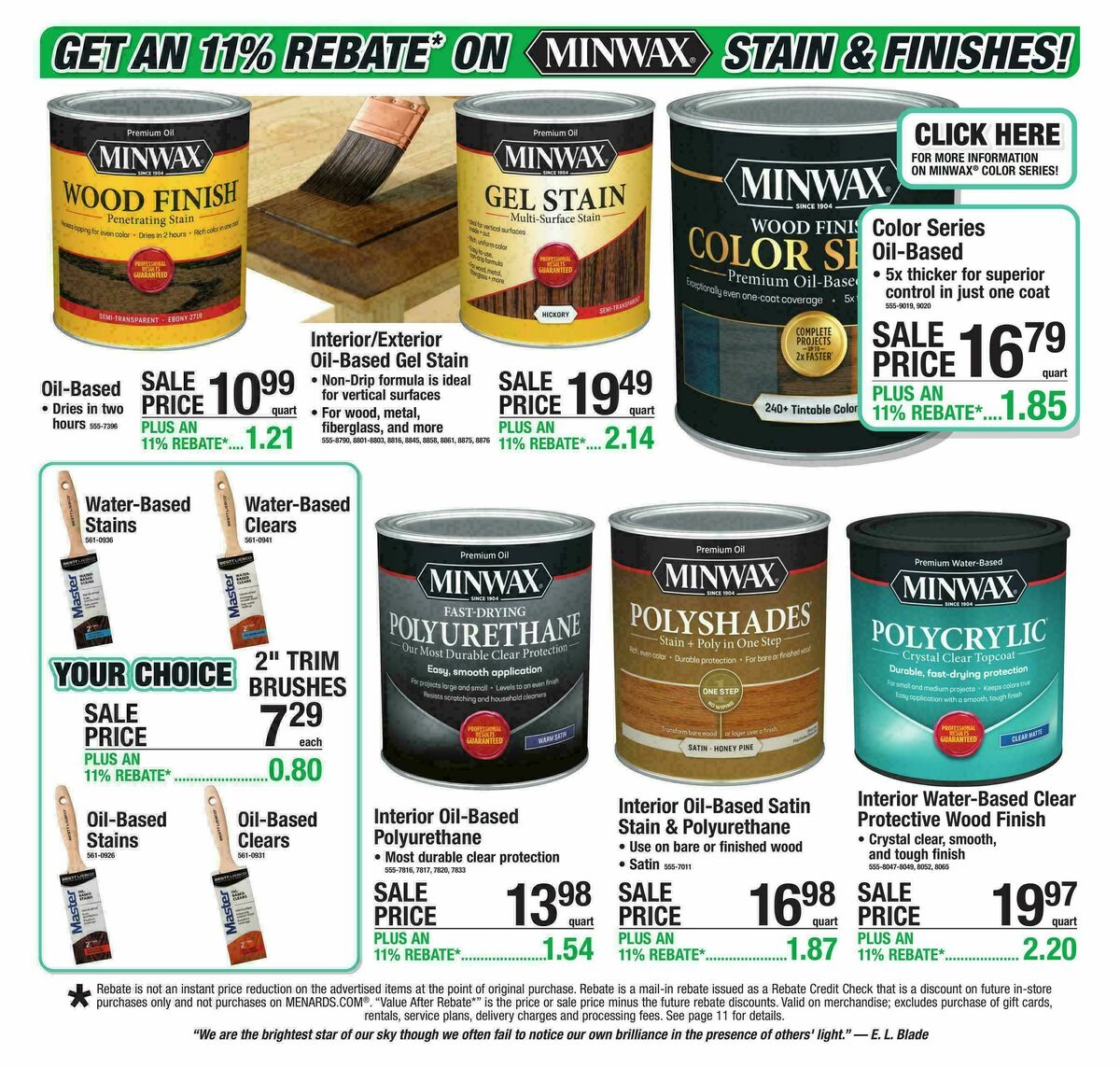 Menards Weekly Ad from September 16