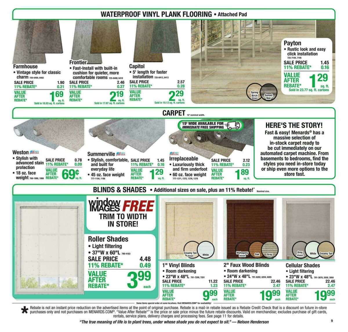 Menards Weekly Ad from September 16
