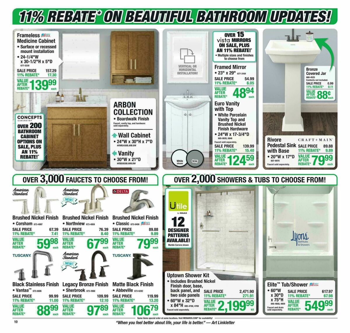 Menards Weekly Ad from September 16