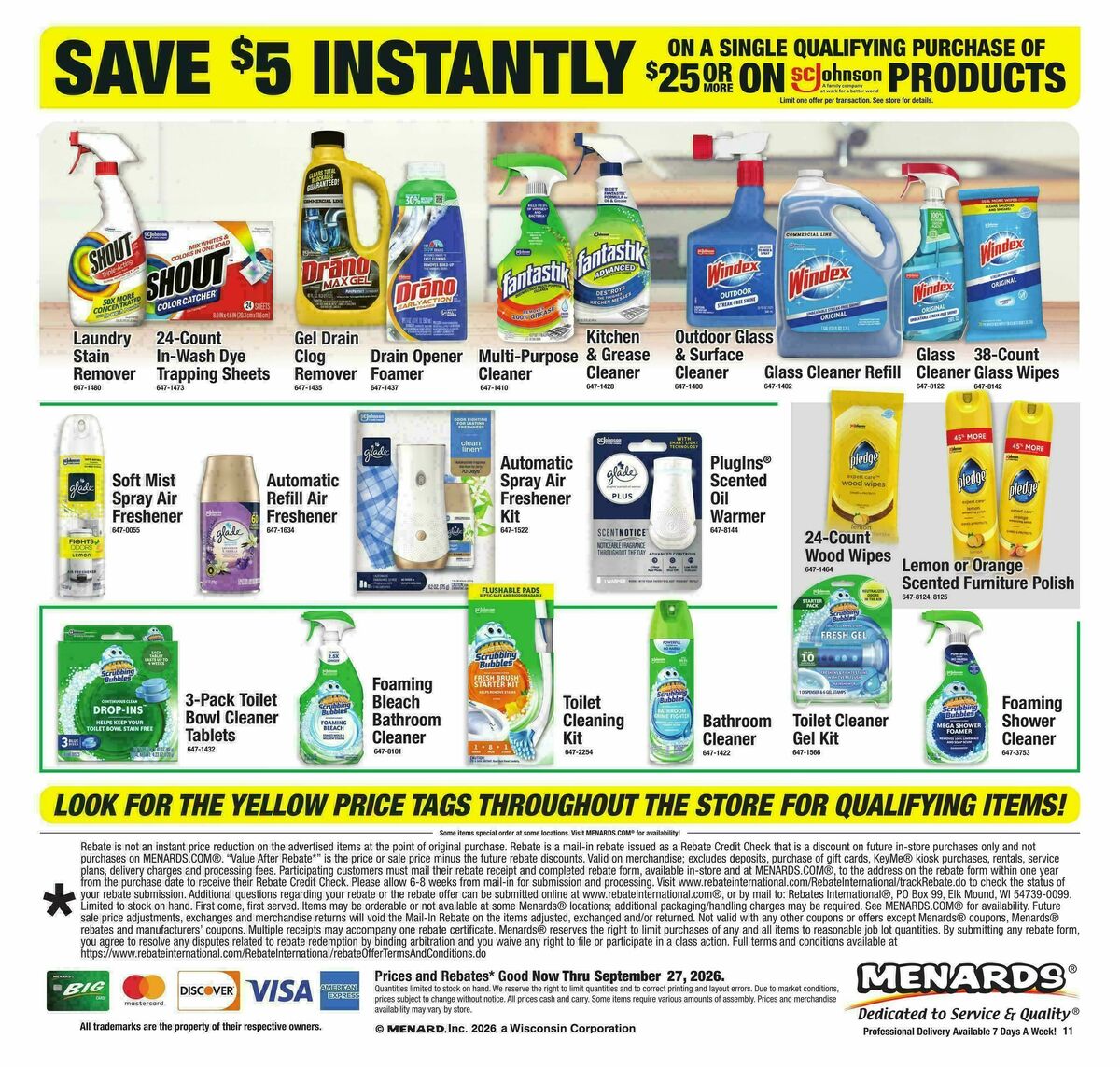 Menards Weekly Ad from September 16