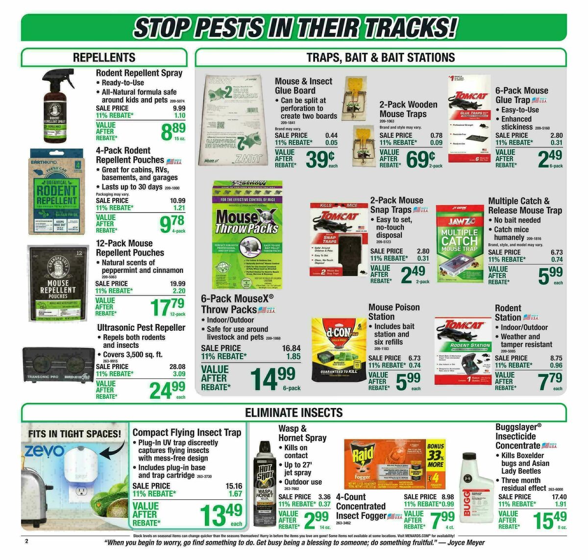 Menards Weekly Ad from September 16