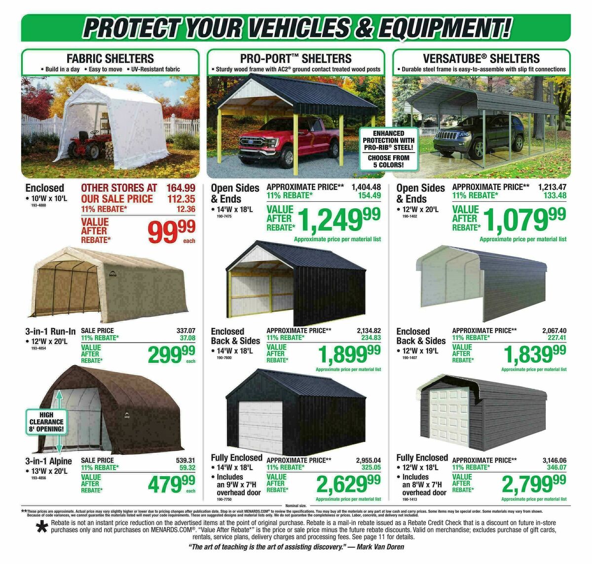 Menards Weekly Ad from September 16