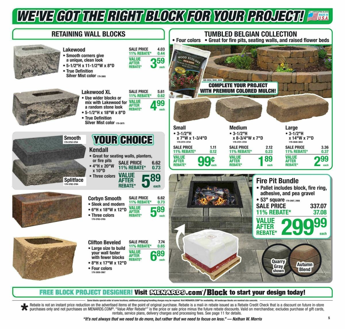 Menards Weekly Ad from September 16