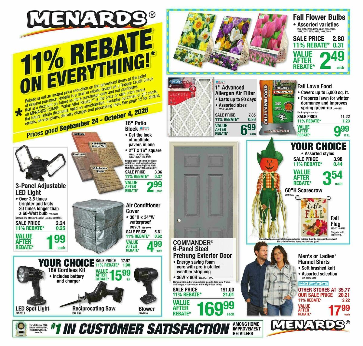 Menards Weekly Ad from September 23