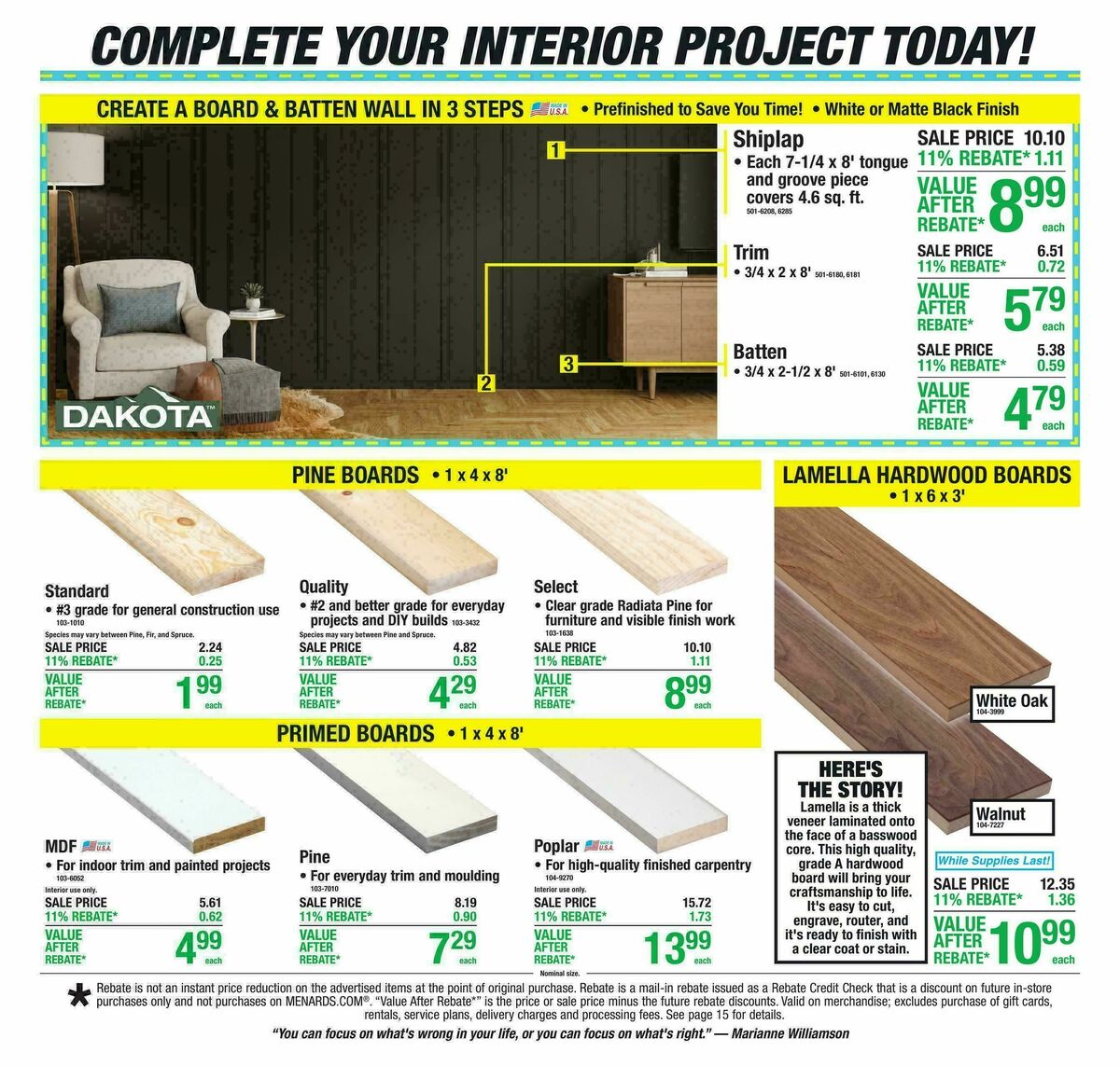 Menards Weekly Ad from September 23