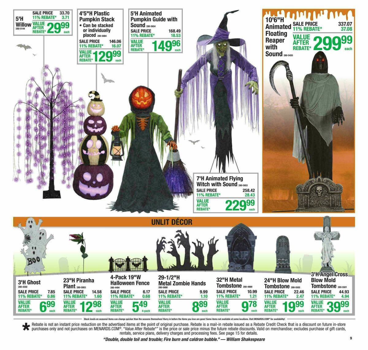Menards Weekly Ad from September 23