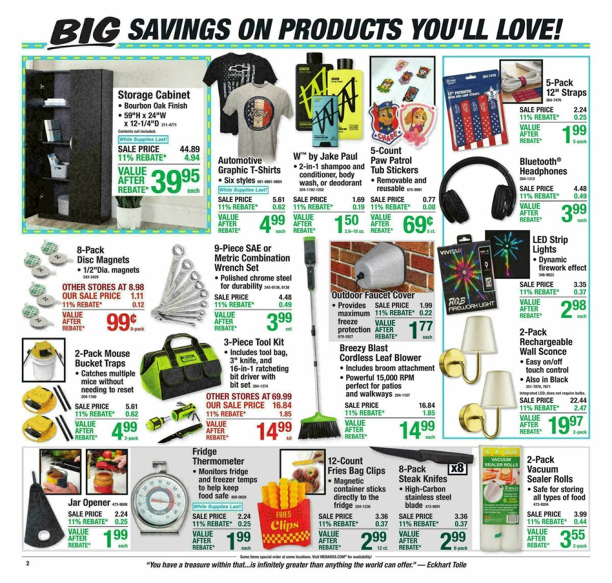 Menards Weekly Ad from September 23