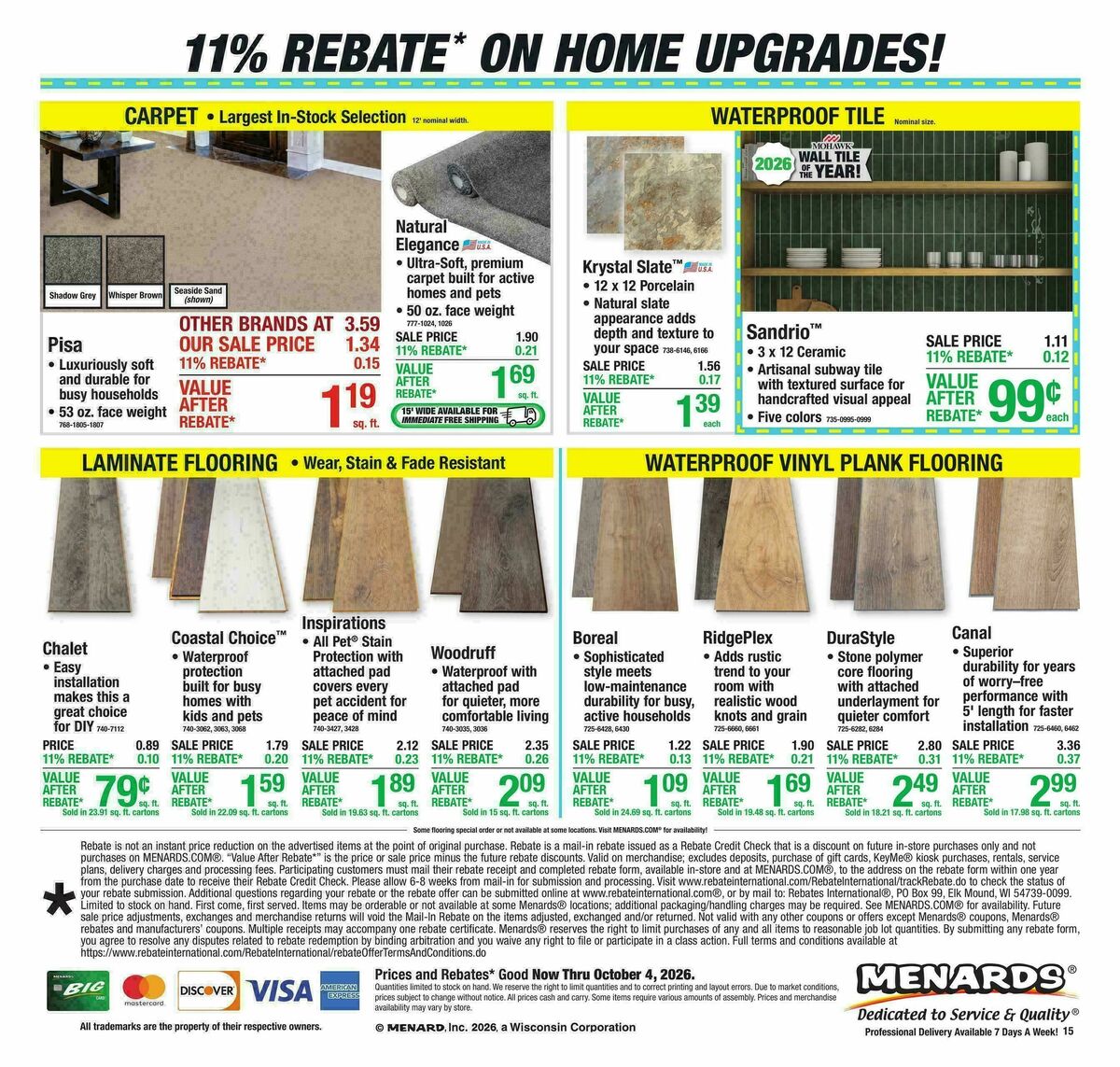 Menards Weekly Ad from September 23